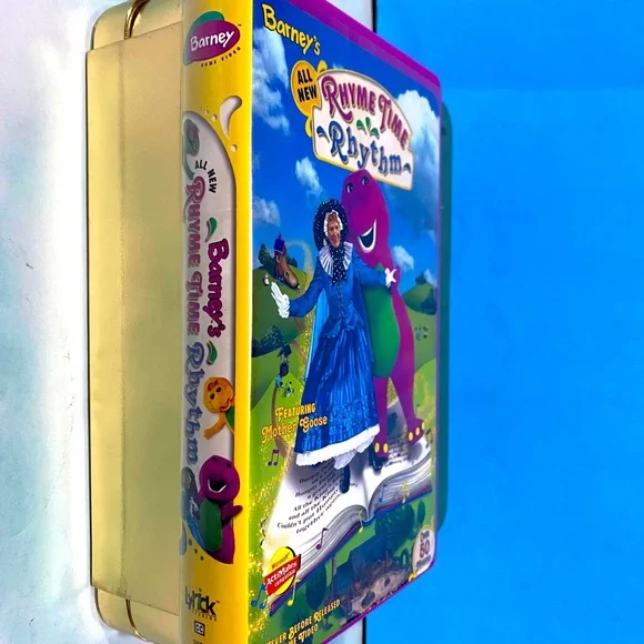 BARNEY THE PURPLE DINOSAUR VTG 1999 BARNEY’S RHYME TIME RHYTHM VHS IN CASE FUN! - Picture 2 of 9